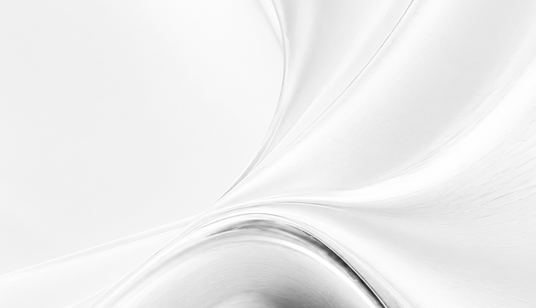 Abstract silver satin-like swirling curves