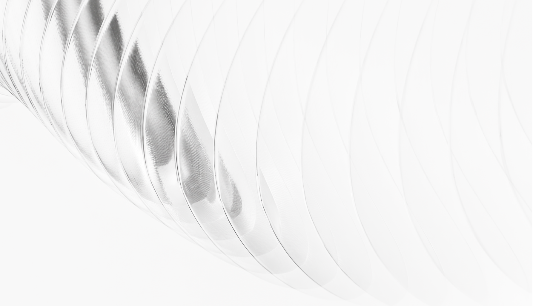 Abstract layered glass-like arcs